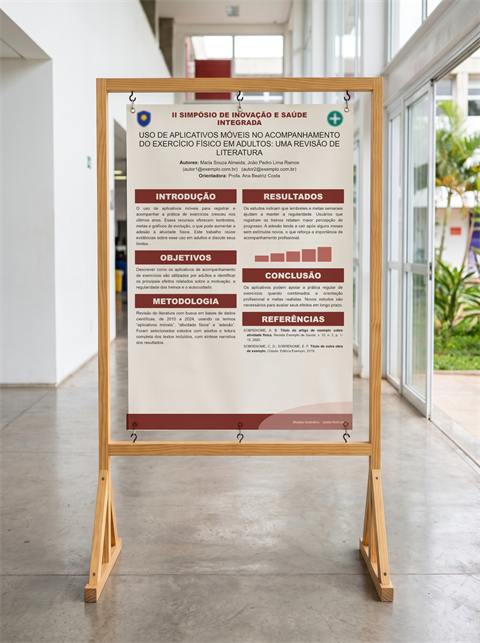 Banner acadêmico (modelo com dados fictícios) (modelo com dados fictícios)